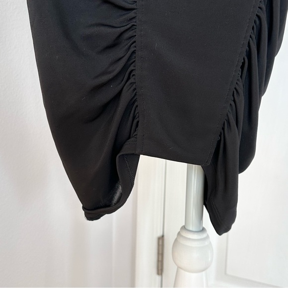 NWT BCBGmaxazria Stretch bofycon dresses black M ruched - Picture 11 of 16